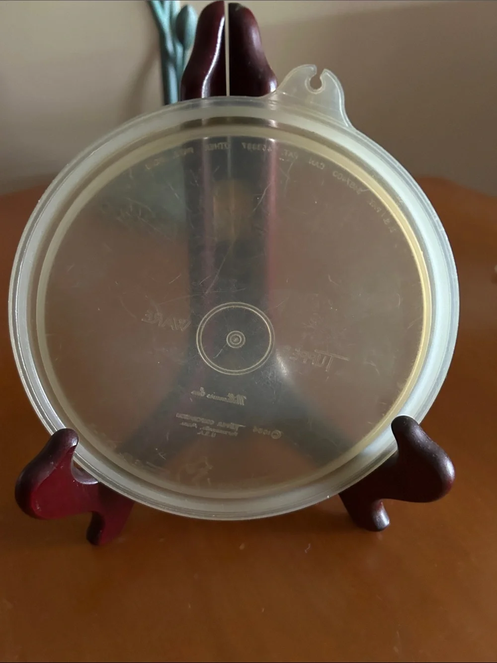 Vintage Tupperware Translucent Round Lid